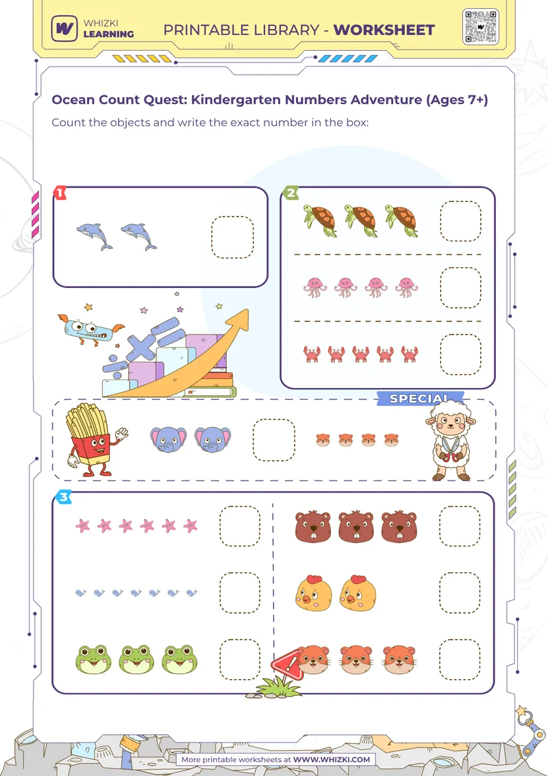 Ocean Count Quest: Kindergarten Numbers Adventure (Ages 7+)