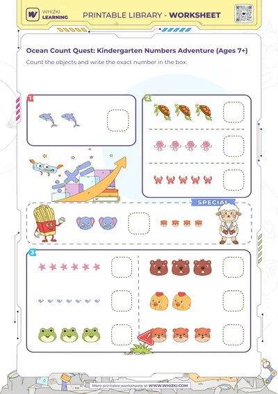 Ocean Count Quest: Kindergarten Numbers Adventure (Ages 7+)