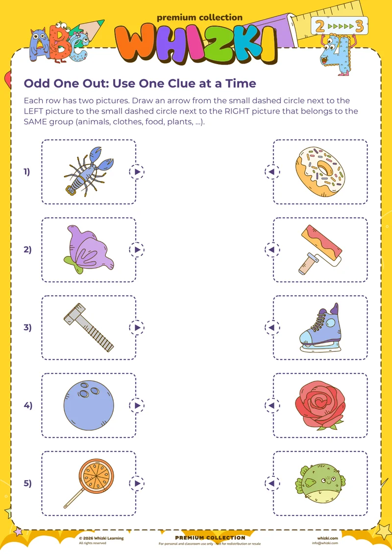 Odd One Out: Use One Clue at a Time