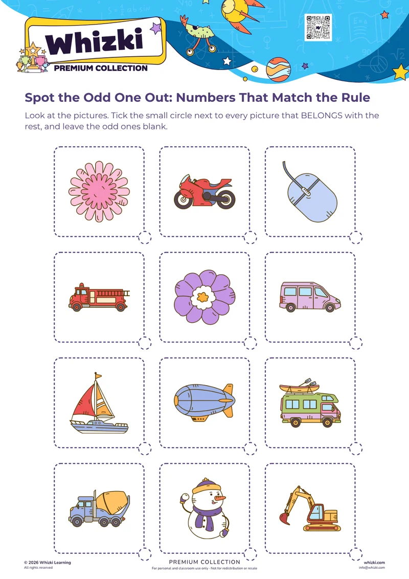 Spot the Odd One Out: Numbers That Match the Rule