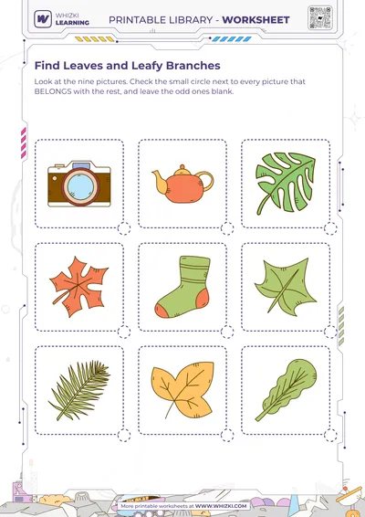Find Leaves and Leafy Branches