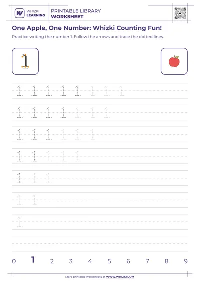 One Apple, One Number: Whizki Counting Fun!
