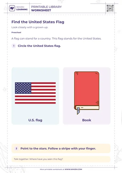 Our Country Symbols Preschool Worksheet