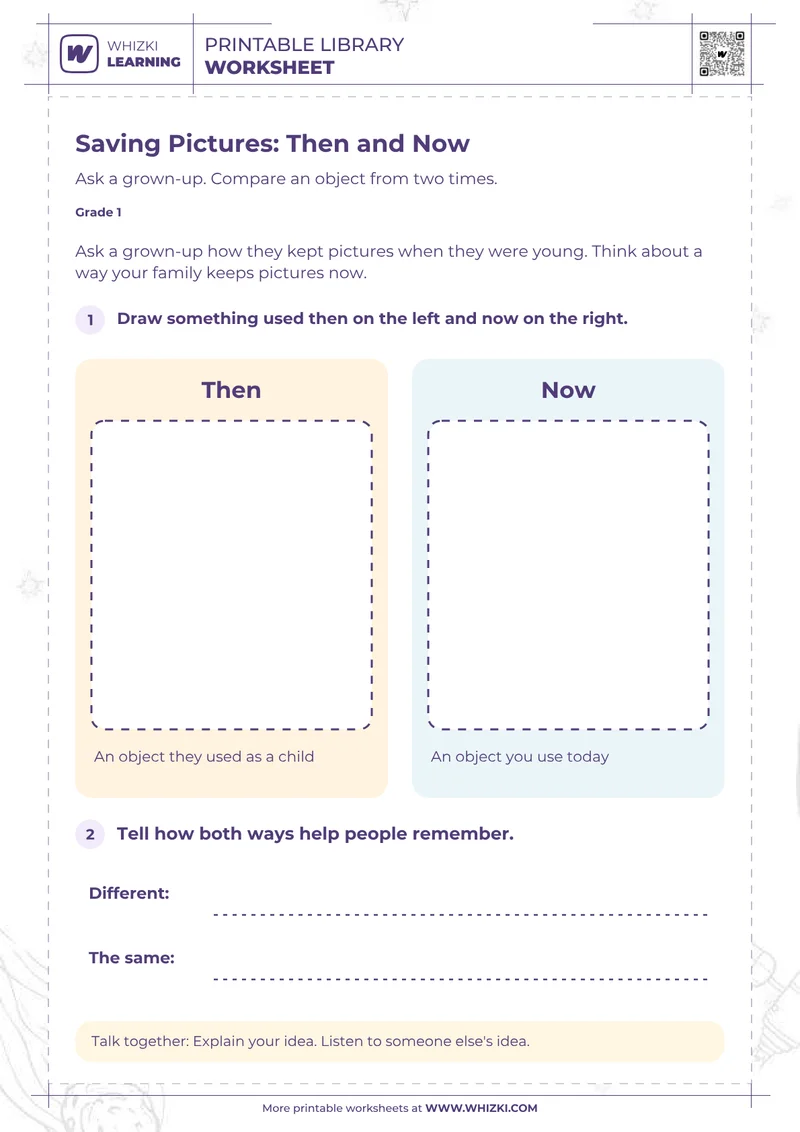 Past and Present Sort Worksheet