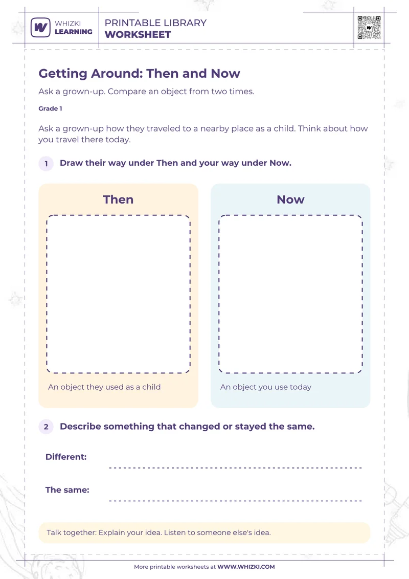Past and Present Sorting Worksheet