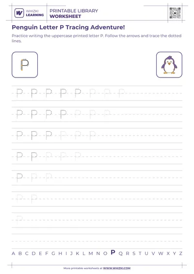 Penguin Letter P Tracing Adventure!