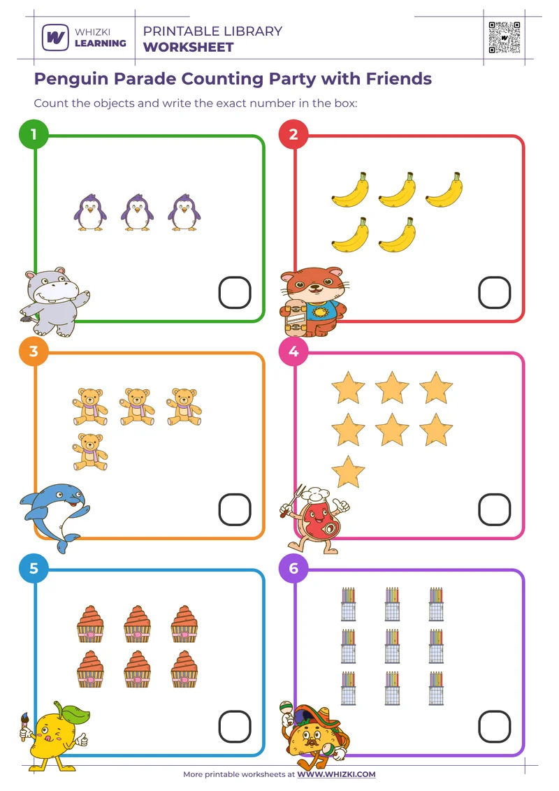 Penguin Parade Counting Party with Friends