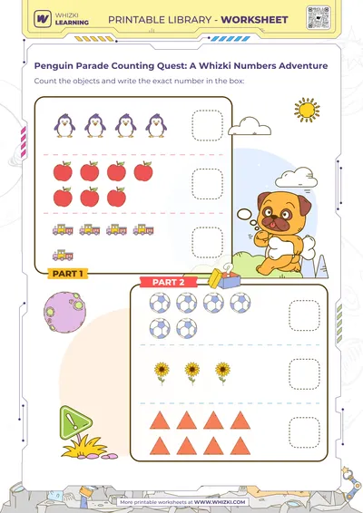 Penguin Parade Counting Quest: A Whizki Numbers Adventure