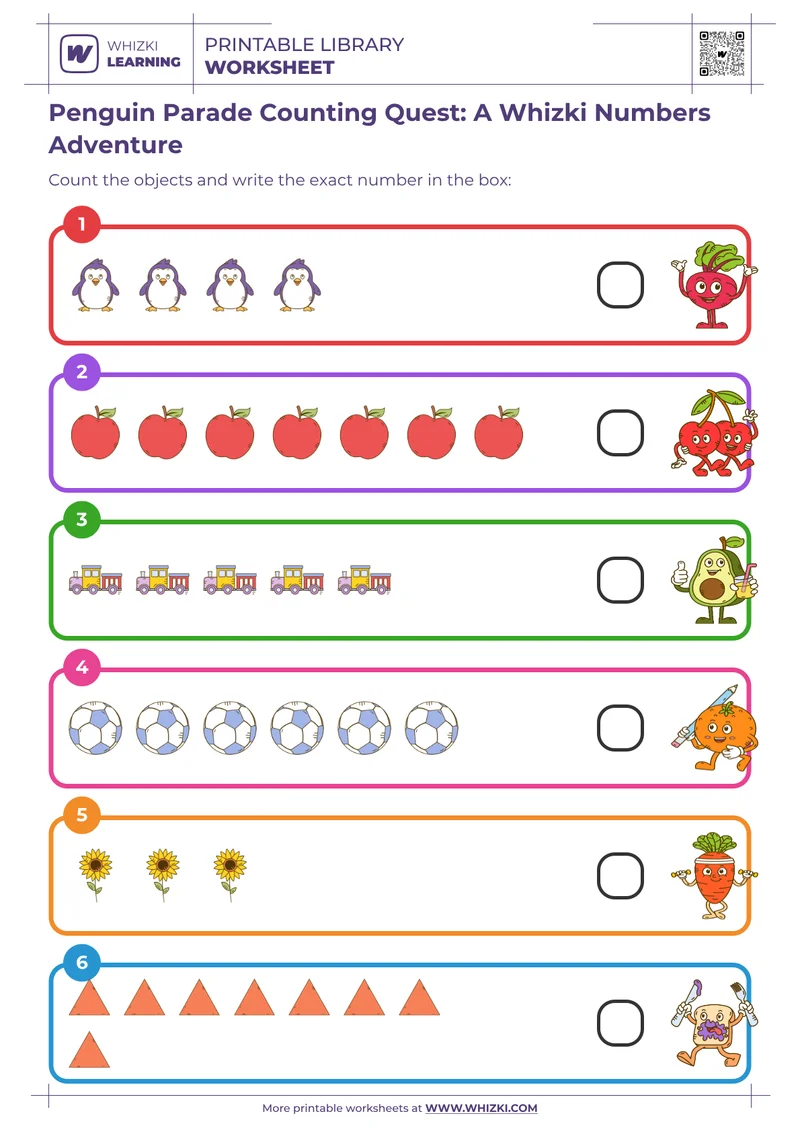 Penguin Parade Counting Quest: A Whizki Numbers Adventure