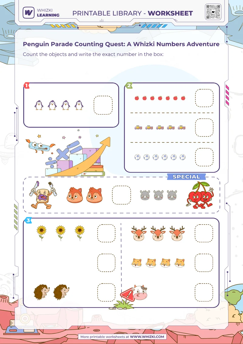 Penguin Parade Counting Quest: A Whizki Numbers Adventure