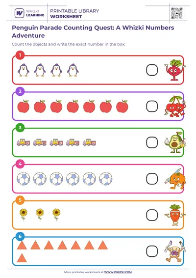 Penguin Parade Counting Quest: A Whizki Numbers Adventure