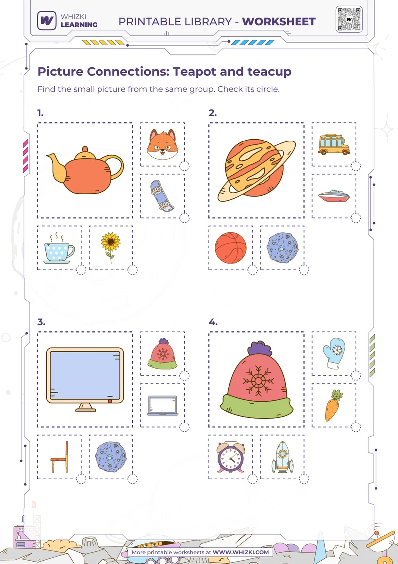 Picture Connections: Teapot and teacup