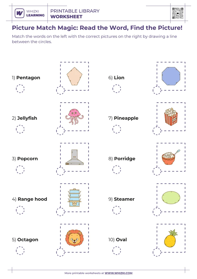 Picture Match Magic: Read the Word, Find the Picture!