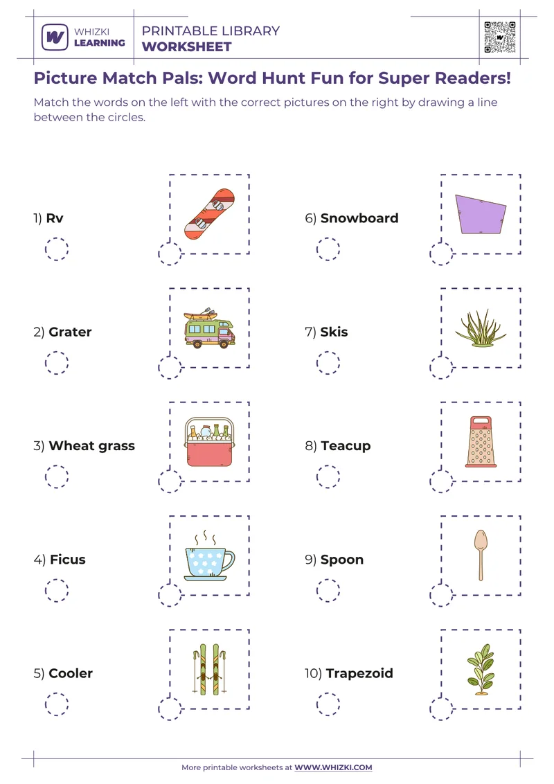 Picture Match Pals: Word Hunt Fun for Super Readers!