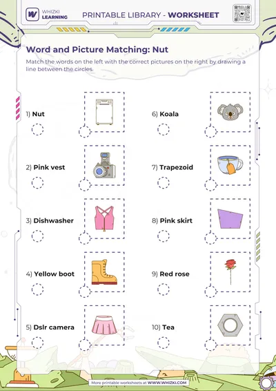Word and Picture Matching: Nut
