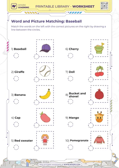 Word and Picture Matching: Baseball
