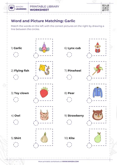 Word and Picture Matching: Garlic