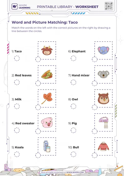 Word and Picture Matching: Taco