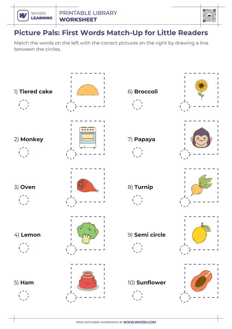 Picture Pals: First Words Match-Up for Little Readers