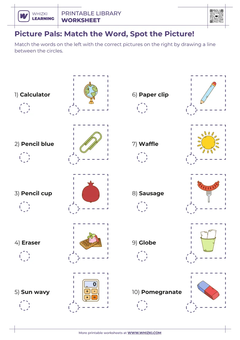 Picture Pals: Match the Word, Spot the Picture!