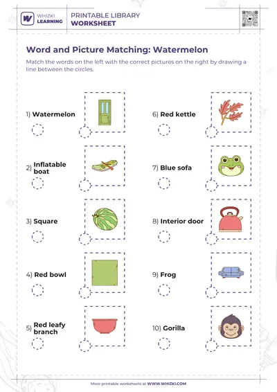 Word and Picture Matching: Watermelon