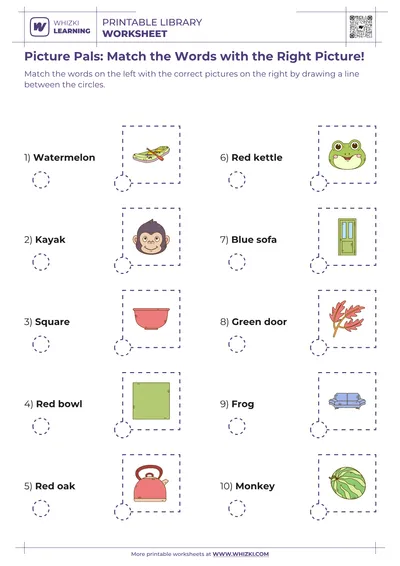 Picture Pals: Match the Words with the Right Picture!