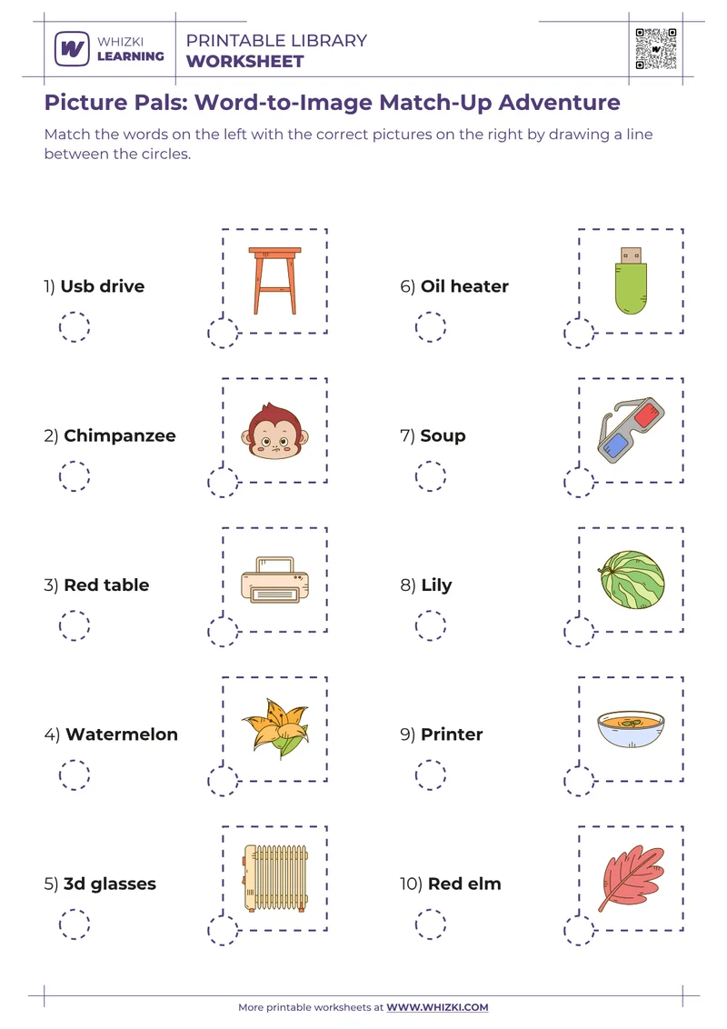 Picture Pals: Word-to-Image Match-Up Adventure