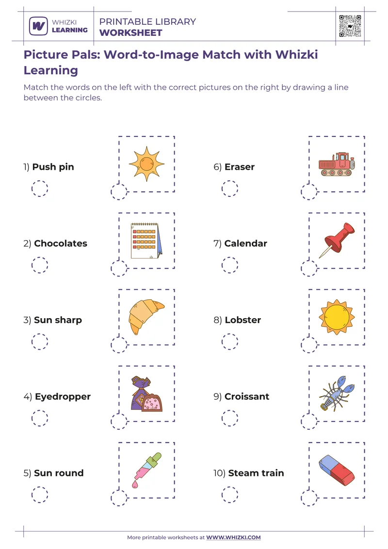 Picture Pals: Word-to-Image Match with Whizki Learning