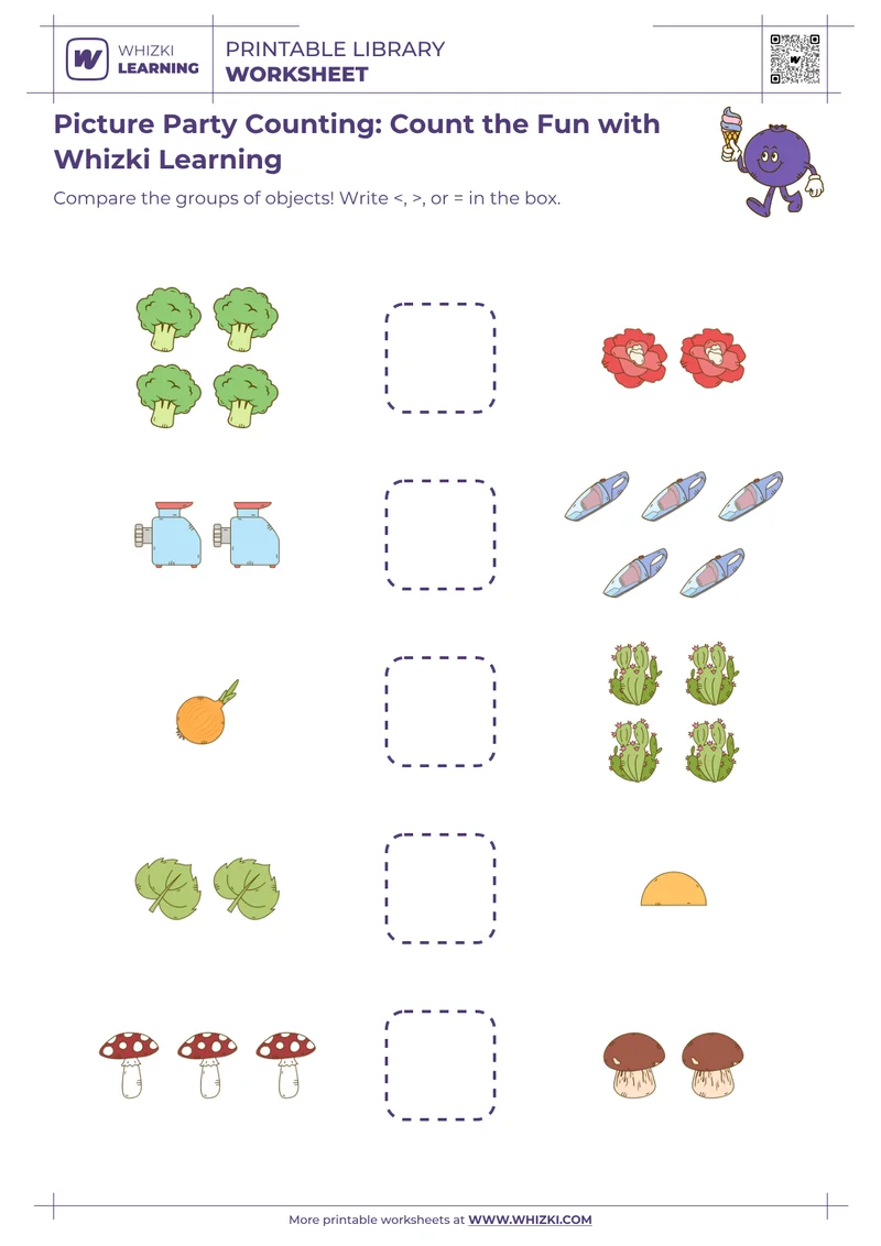 Picture Party Counting: Count the Fun with Whizki Learning