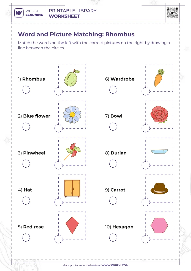 Word and Picture Matching: Rhombus