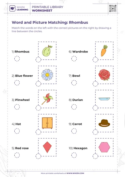 Word and Picture Matching: Rhombus