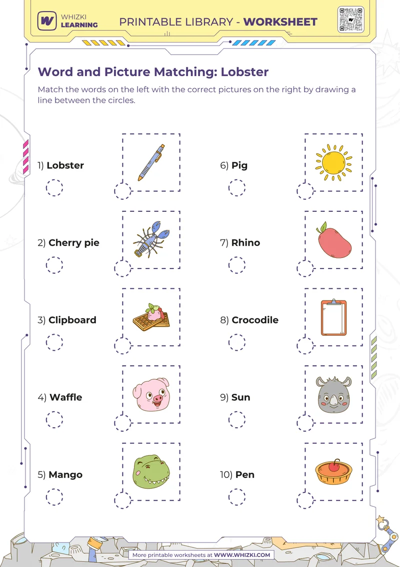 Word and Picture Matching: Lobster