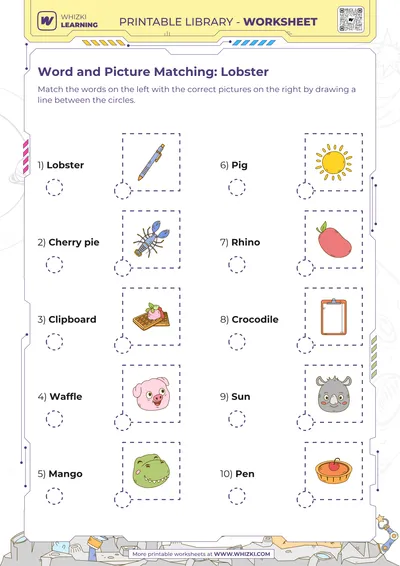 Word and Picture Matching: Lobster