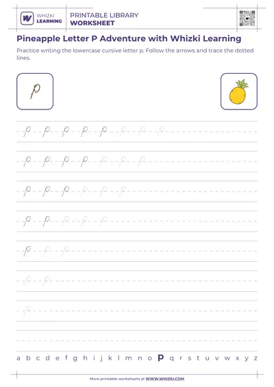 Pineapple Letter P Adventure with Whizki Learning