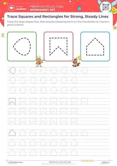 Trace Squares and Rectangles for Strong, Steady Lines