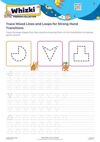 Trace Mixed Lines and Loops for Strong Hand Transitions