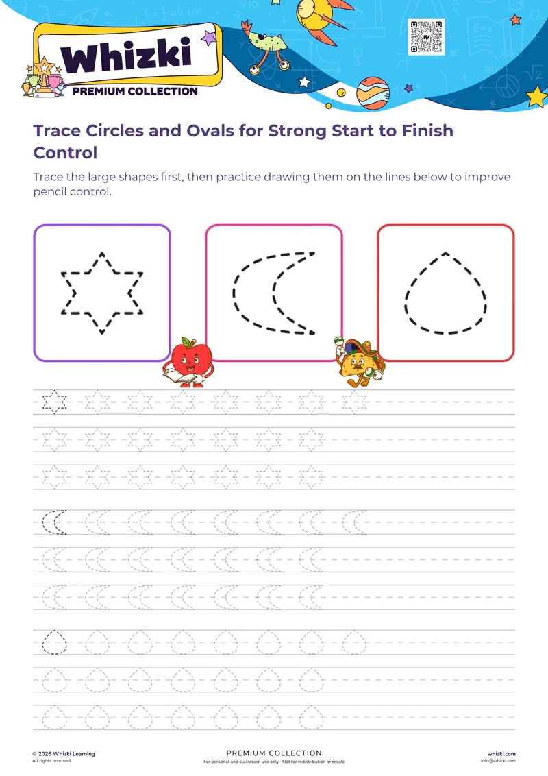 Trace Circles and Ovals for Strong Start to Finish Control