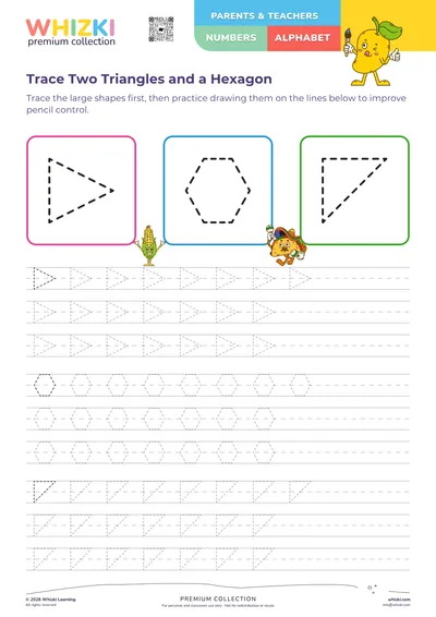 Trace Two Triangles and a Hexagon