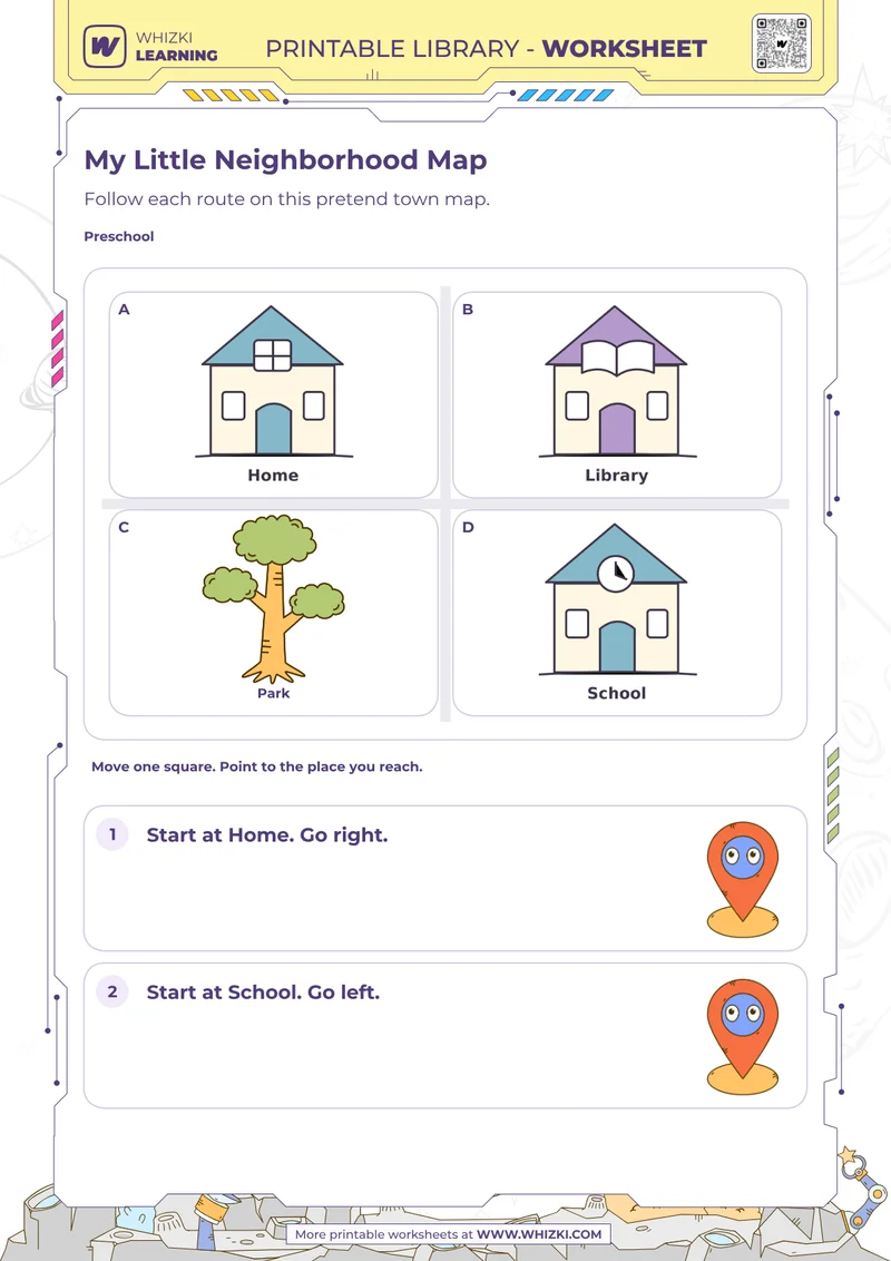 Preschool Map Skills Worksheet
