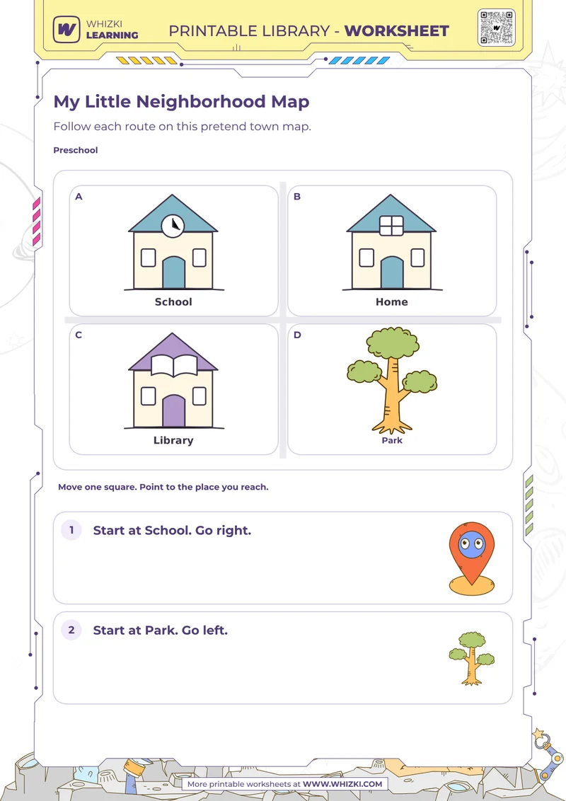 Preschool Map Skills Worksheet