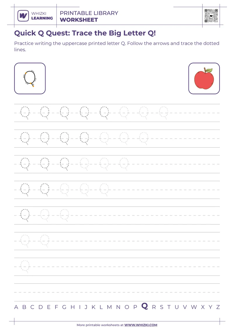 Quick Q Quest: Trace the Big Letter Q!