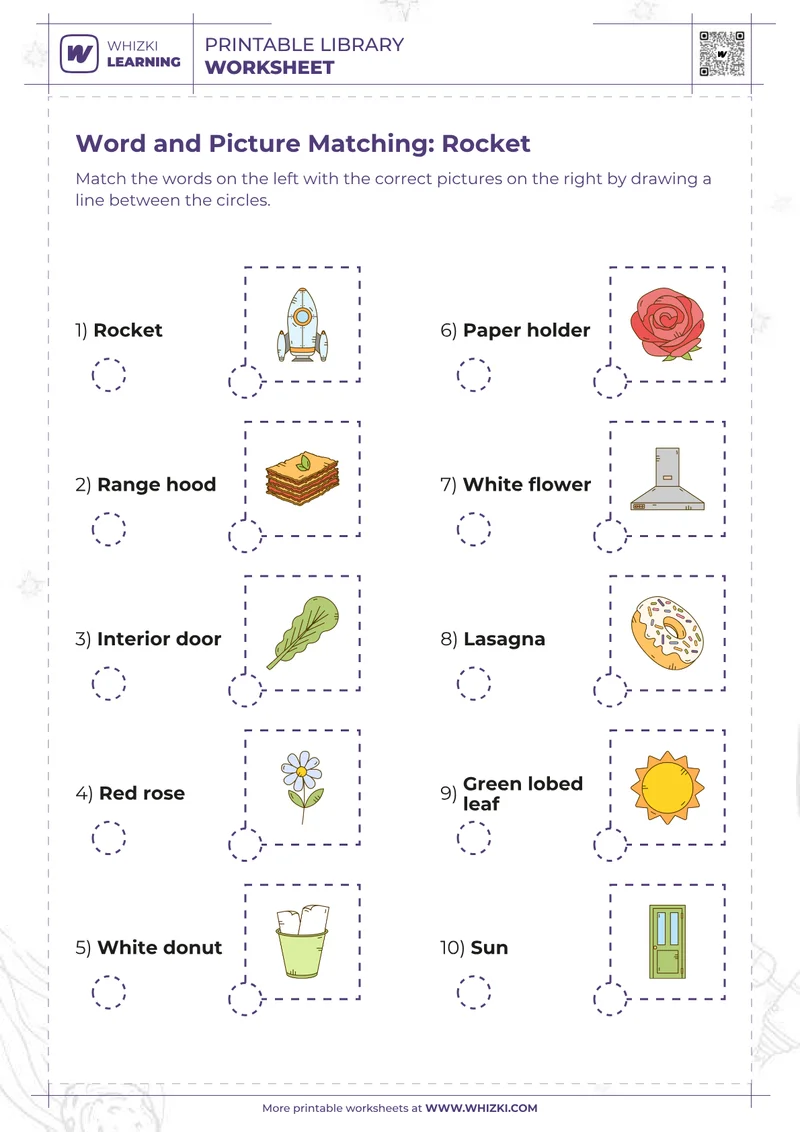Word and Picture Matching: Rocket