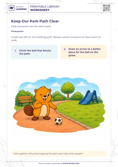 Rules and Responsibilities Kindergarten Worksheet