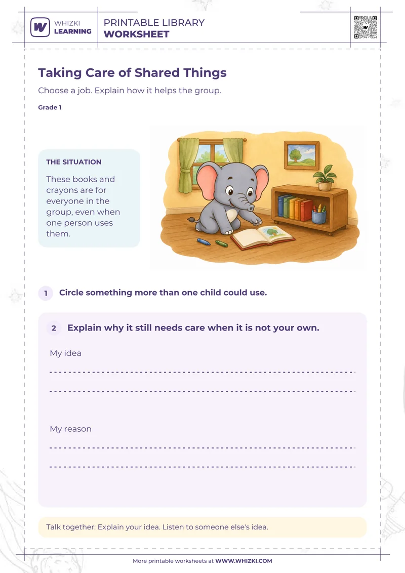 Rules and Responsibilities Worksheet