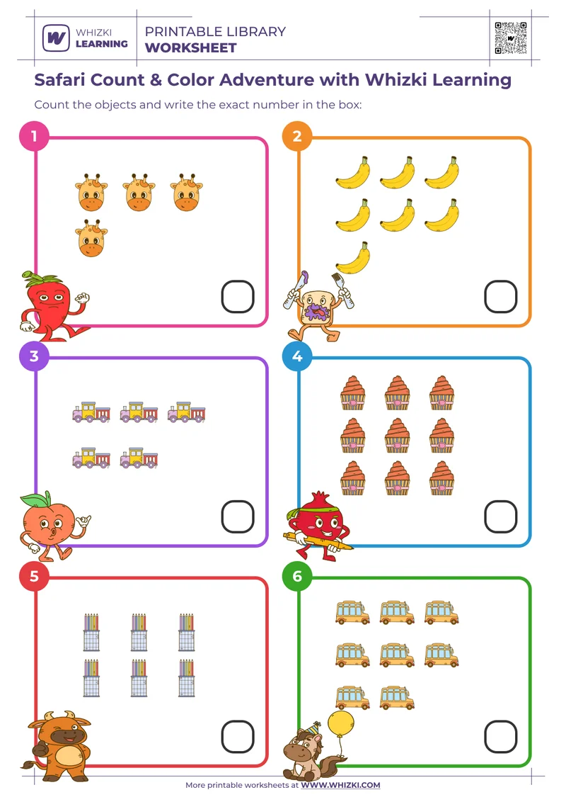 Safari Count & Color Adventure with Whizki Learning