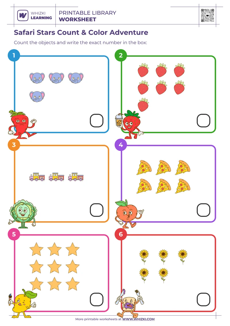 Safari Stars Count & Color Adventure