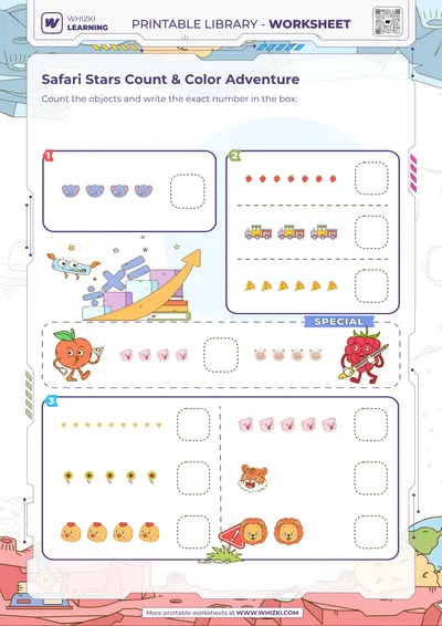 Safari Stars Count & Color Adventure