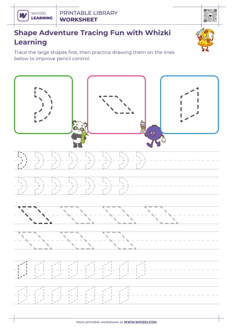 Shape Adventure Tracing Fun with Whizki Learning