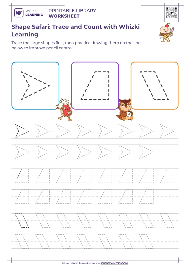 Shape Safari: Trace and Count with Whizki Learning