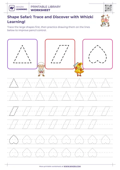 Shape Safari: Trace and Discover with Whizki Learning!